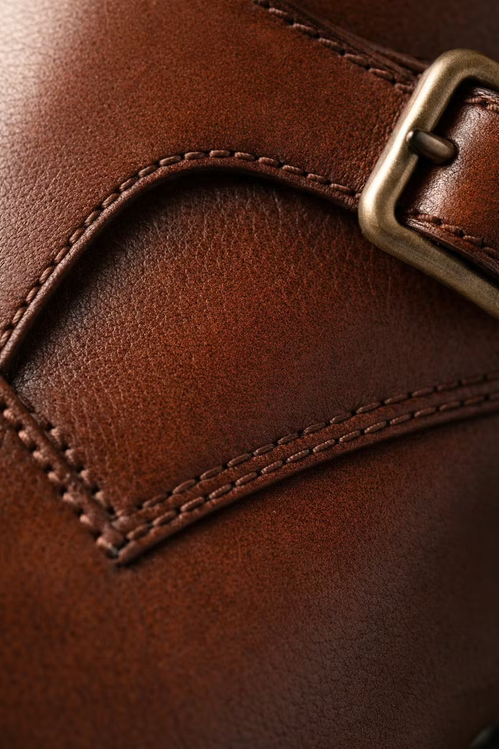 Monk Strap Perforated Dress Shoes