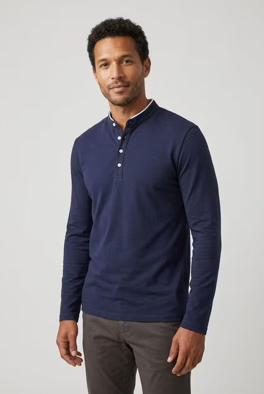 Northshore henley met Mao-kraag