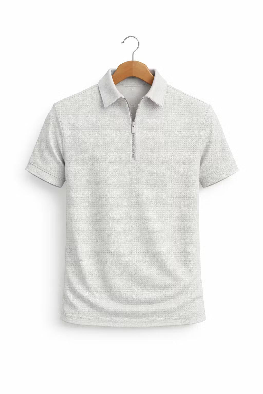 Easton Textured Zip Polo