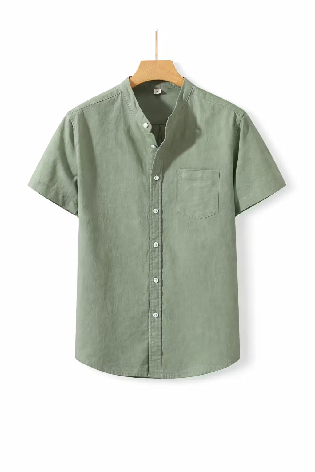 Men’s Cotton Home Short Sleeve Button Shirt