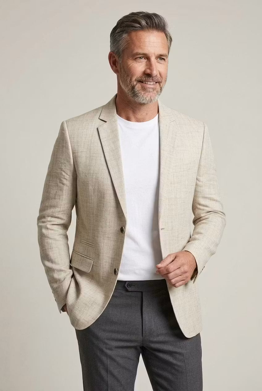 Men’s Woven Blazer Jacket