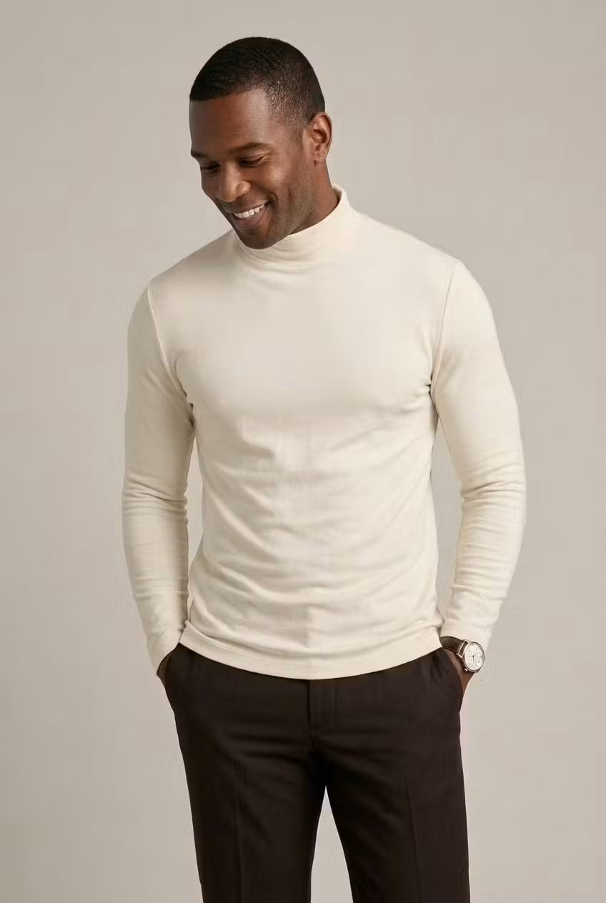 Men’s Long Sleeve Mock Neck Top