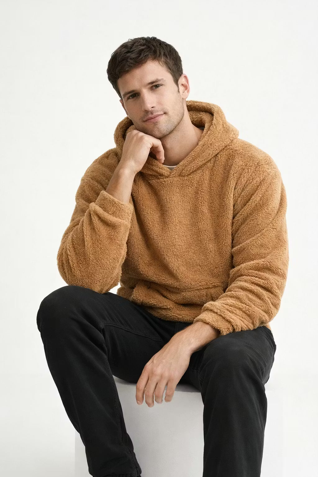 Plush Fleece Pullover Hoodie