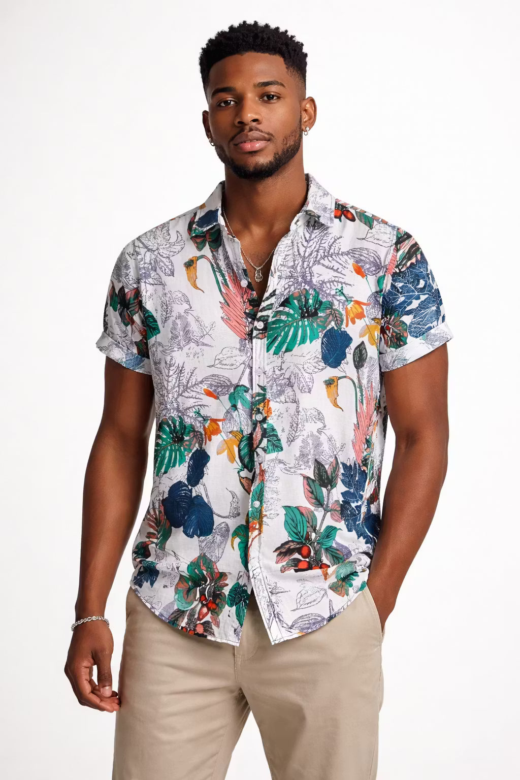 Tropic Sketch Lyocell Print Shirt