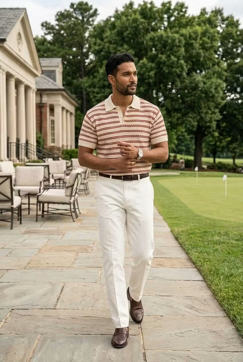 The Ashbourne Crochet Polo