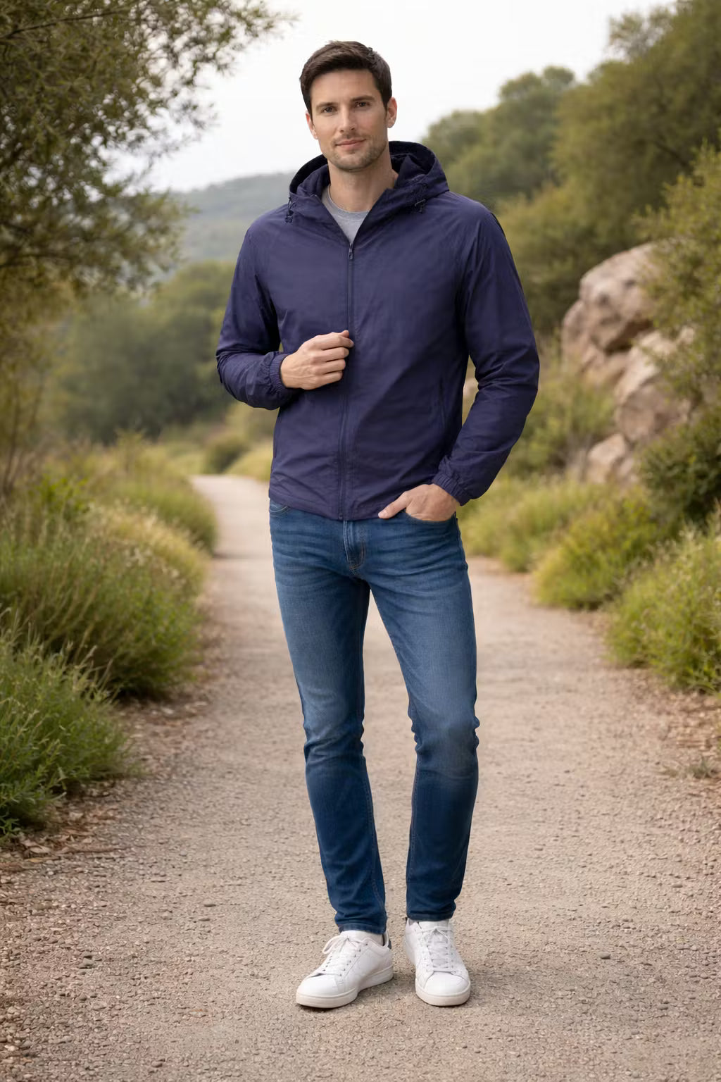 Hooded-Hiking Waterproof Windbreaker