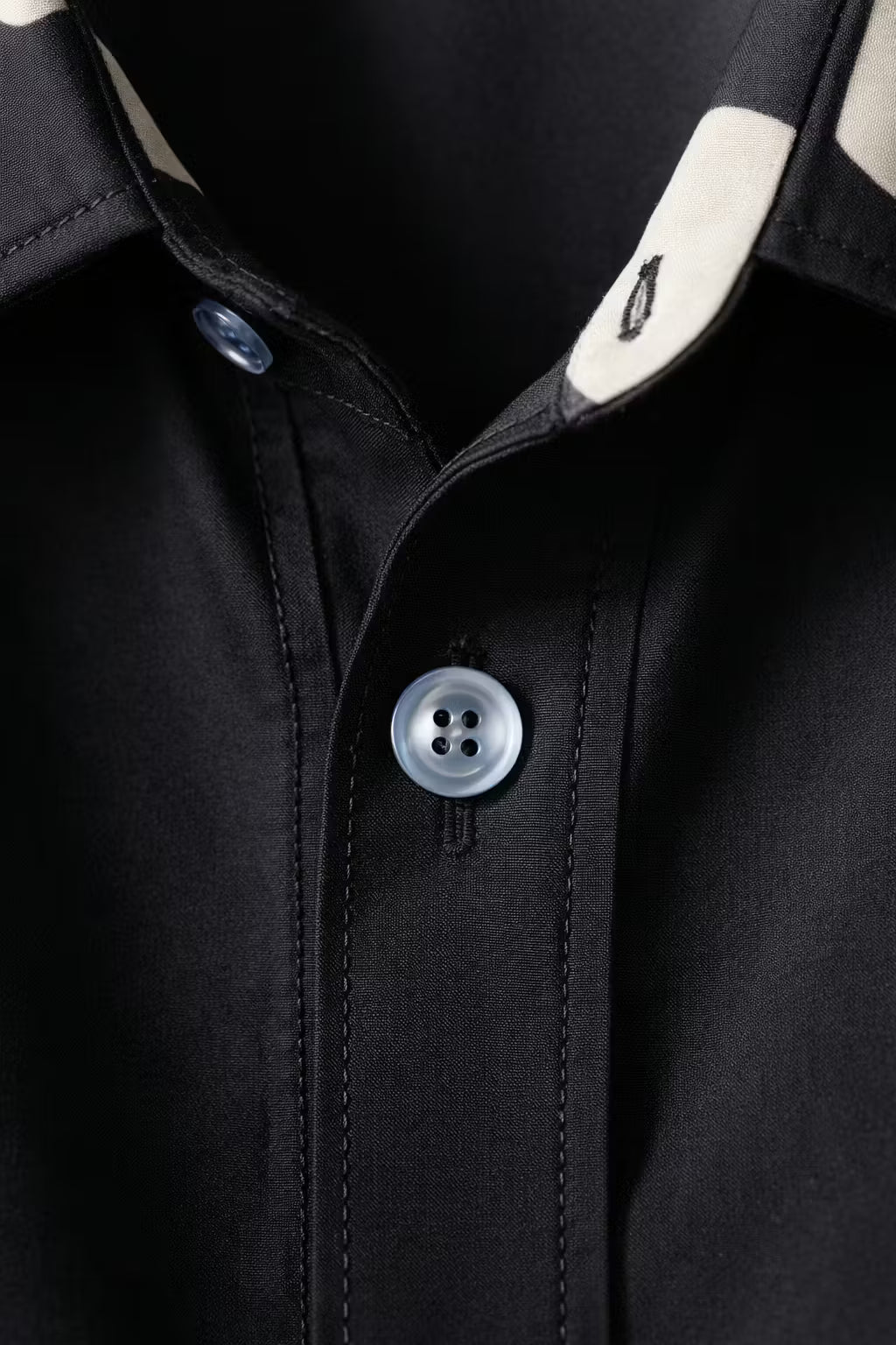 Ghost Print Short Sleeve Button Shirt
