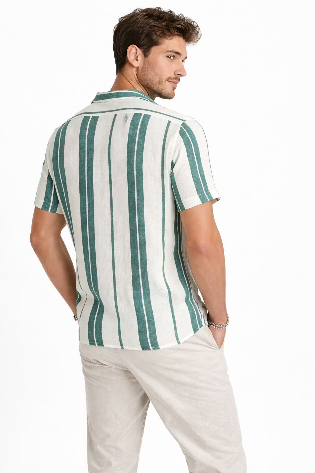 Amalfi Textured Stripe Woven Shirt