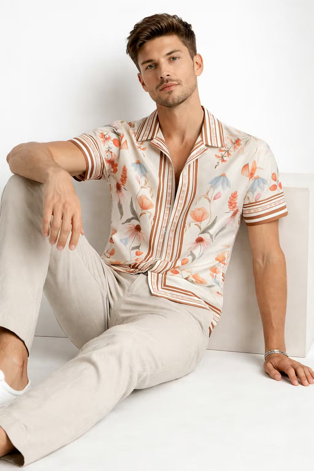 Garden Line Lyocell Button Shirt