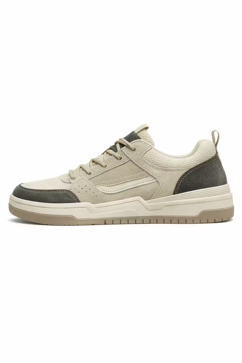 Mesh Panel Low-Top Skate Sneakers