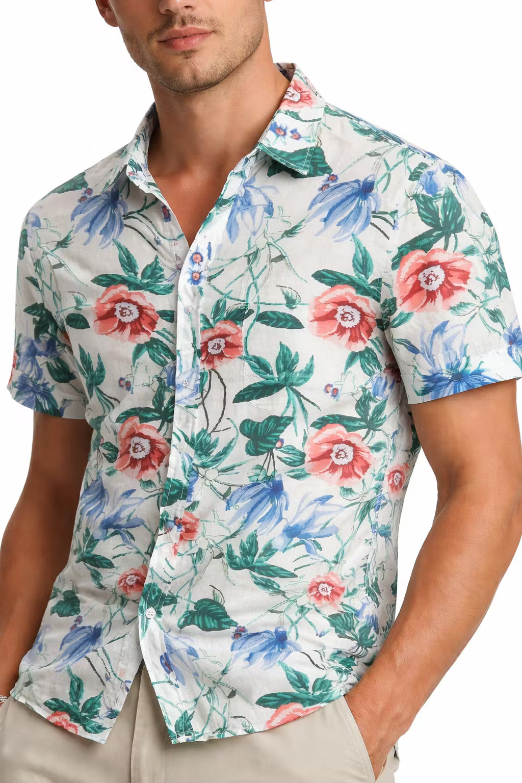 Tencel Lyocell Floral Resort Shirt