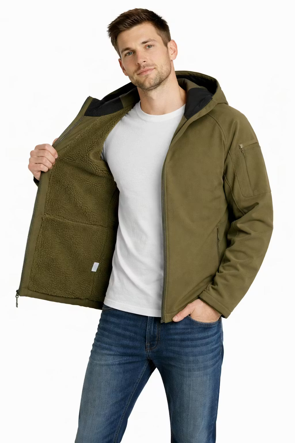 Fleece-lined Softshell Windbreaker