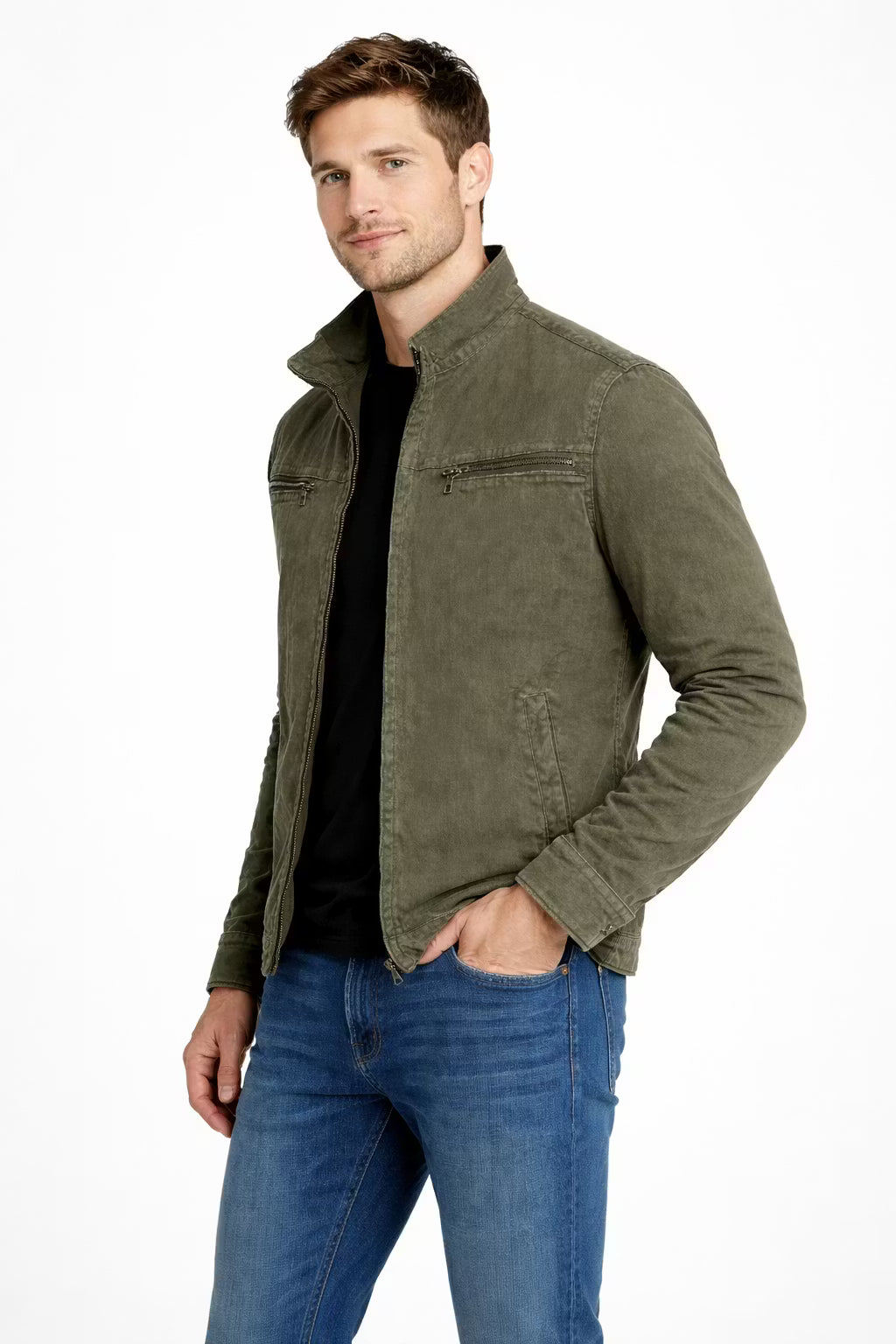 Atlas Cotton Zip Jacket