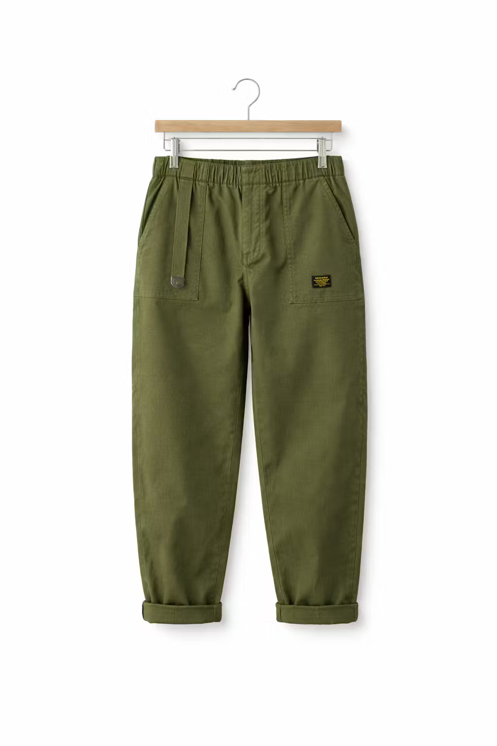Relaxed Utility Straight-Leg Trousers