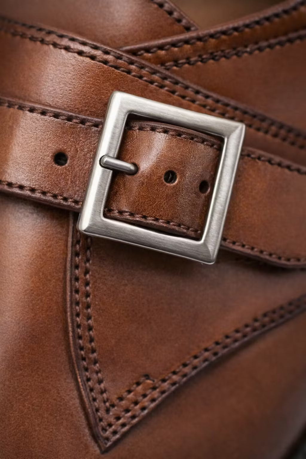 Square Toe Monk Strap Dress Shoes