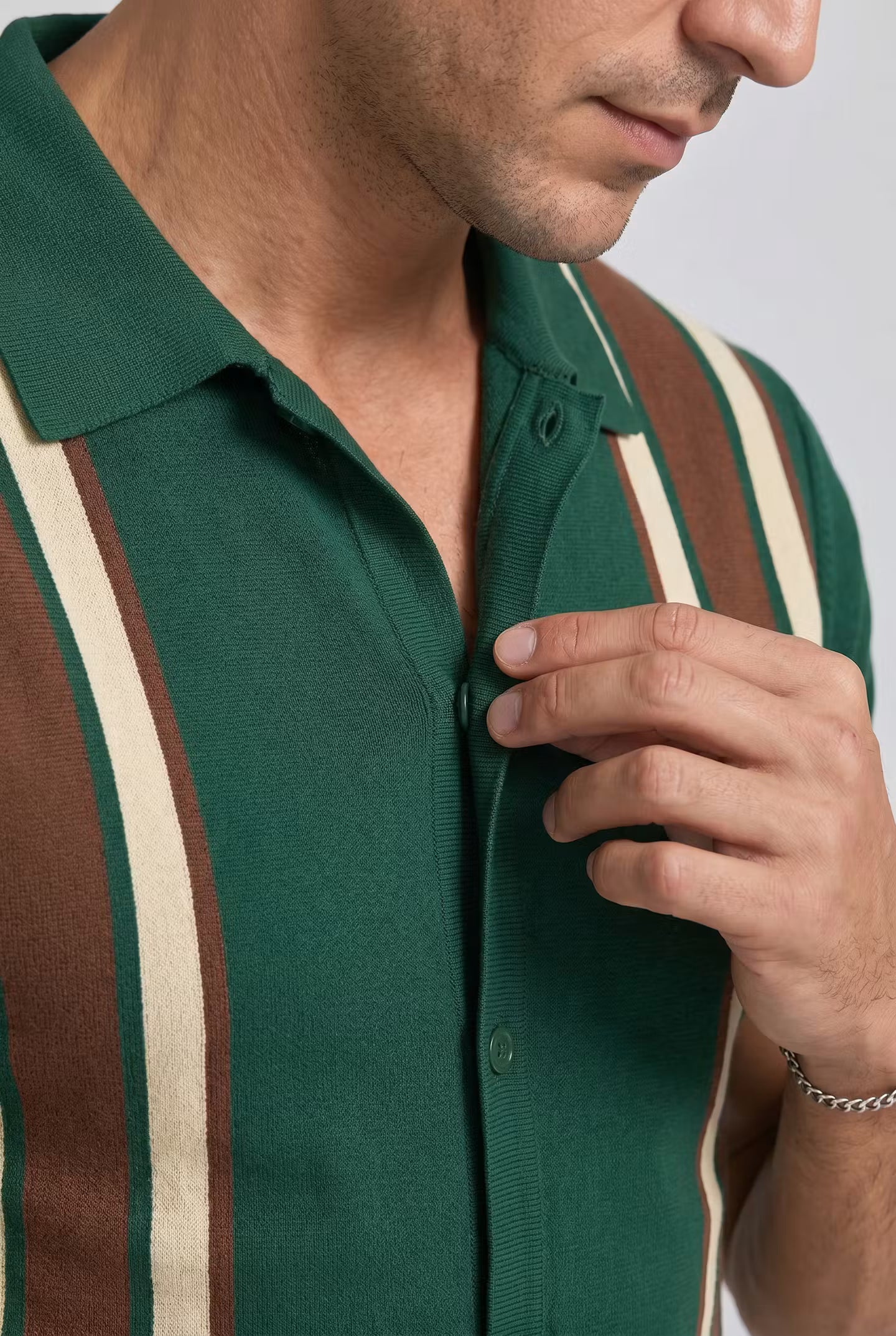 Monroe Stripe Knit Shirt