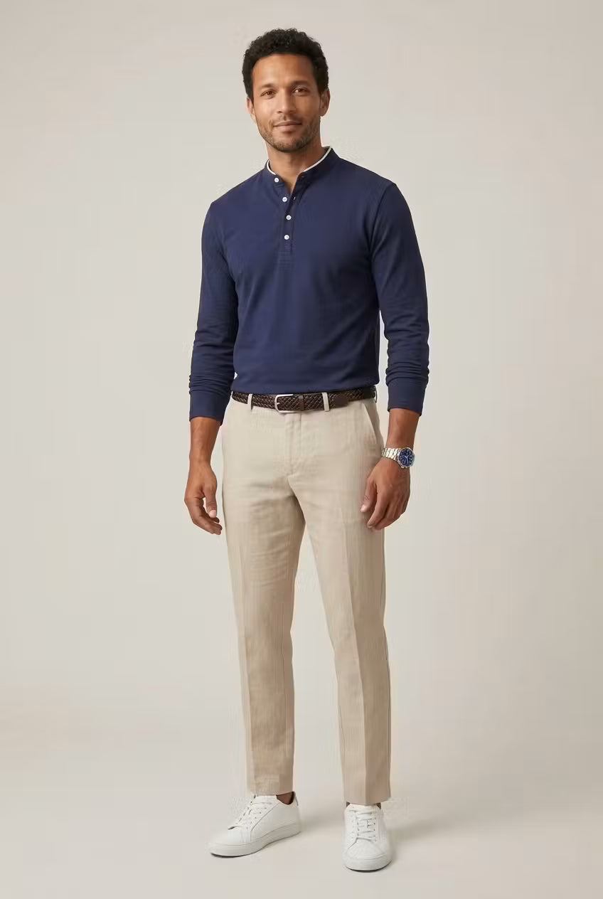 Northshore Stand Collar Henley