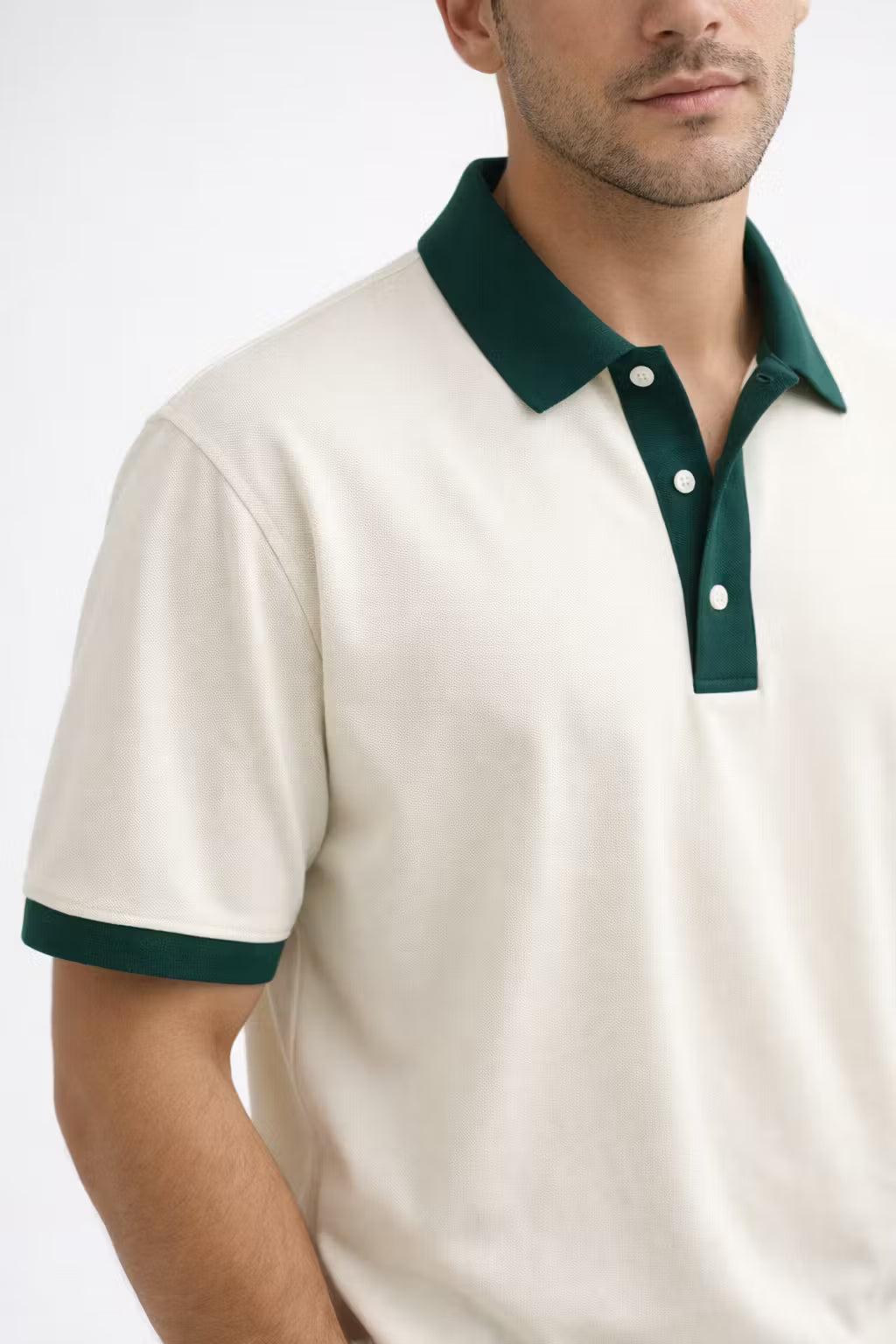 Harajuku Contrast Polo Shirt
