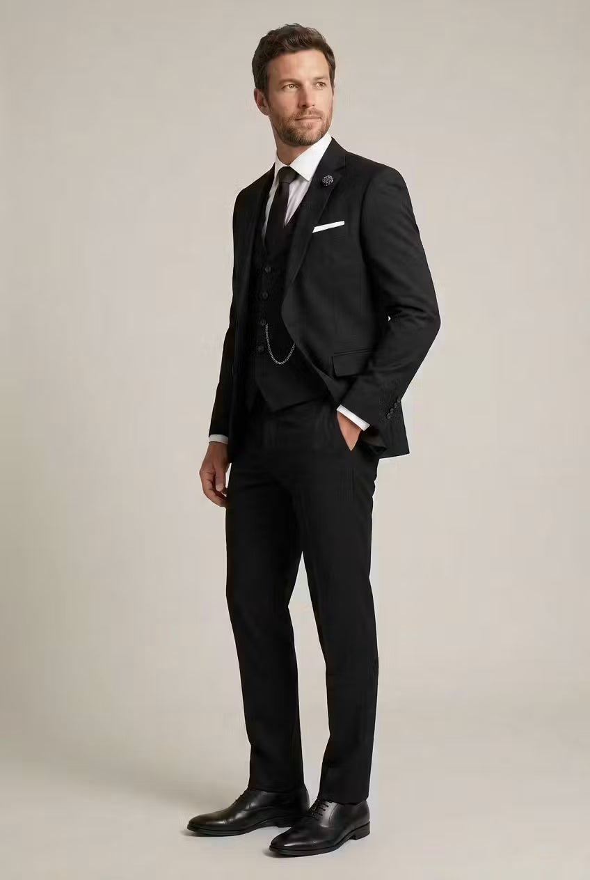 Tailored Three-Piece Formal Suit