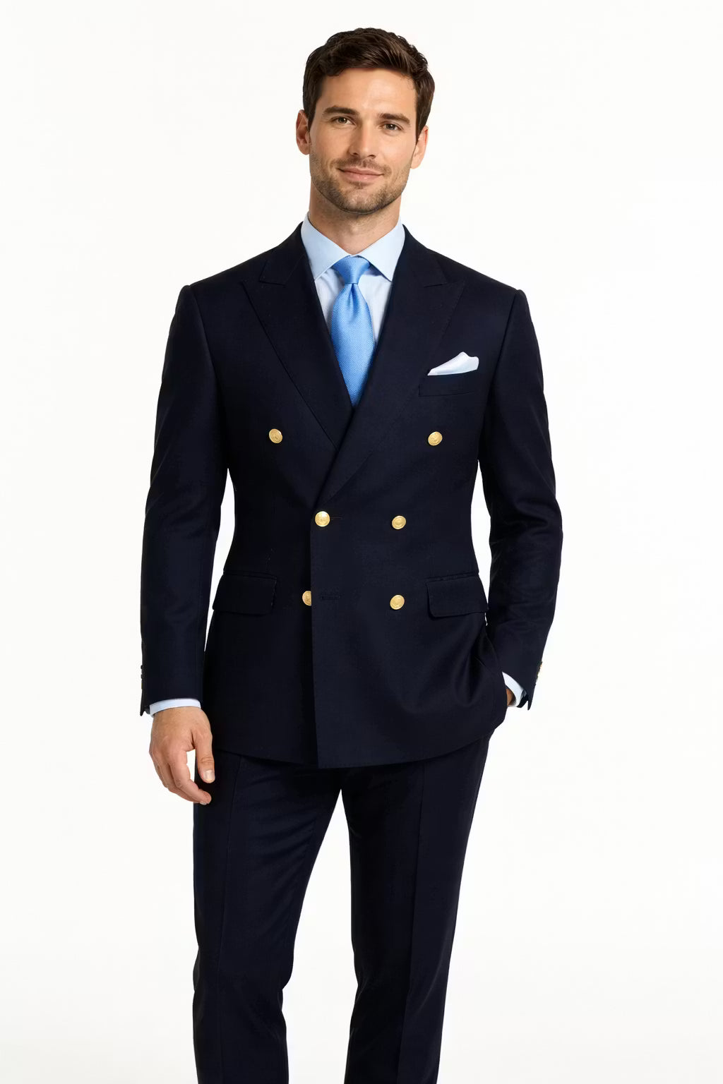 Men’s Navy Formal Suit With Jacket And Trousers