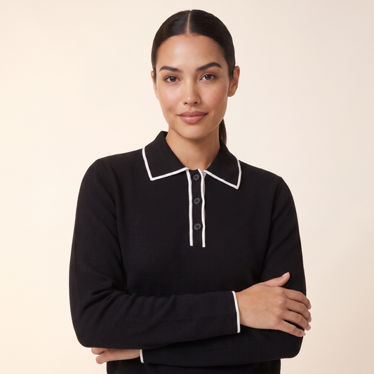 Eris polotop met contrasterende bies