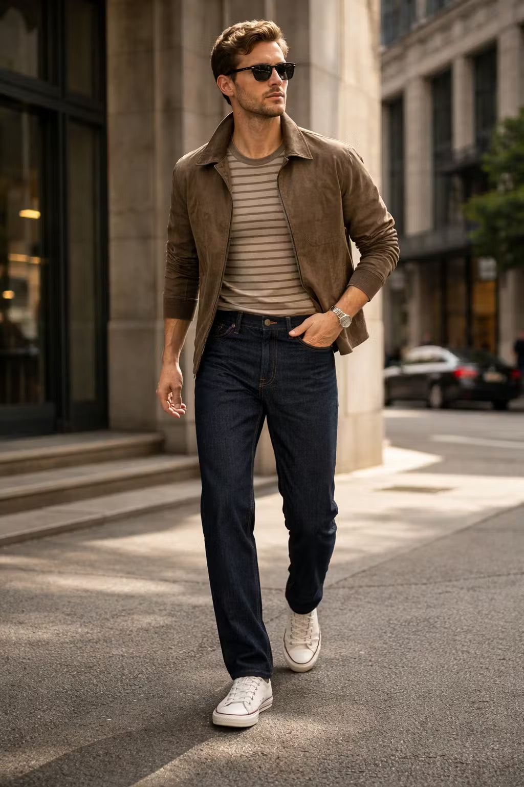 Dark Indigo Straight Taper Denim Pant