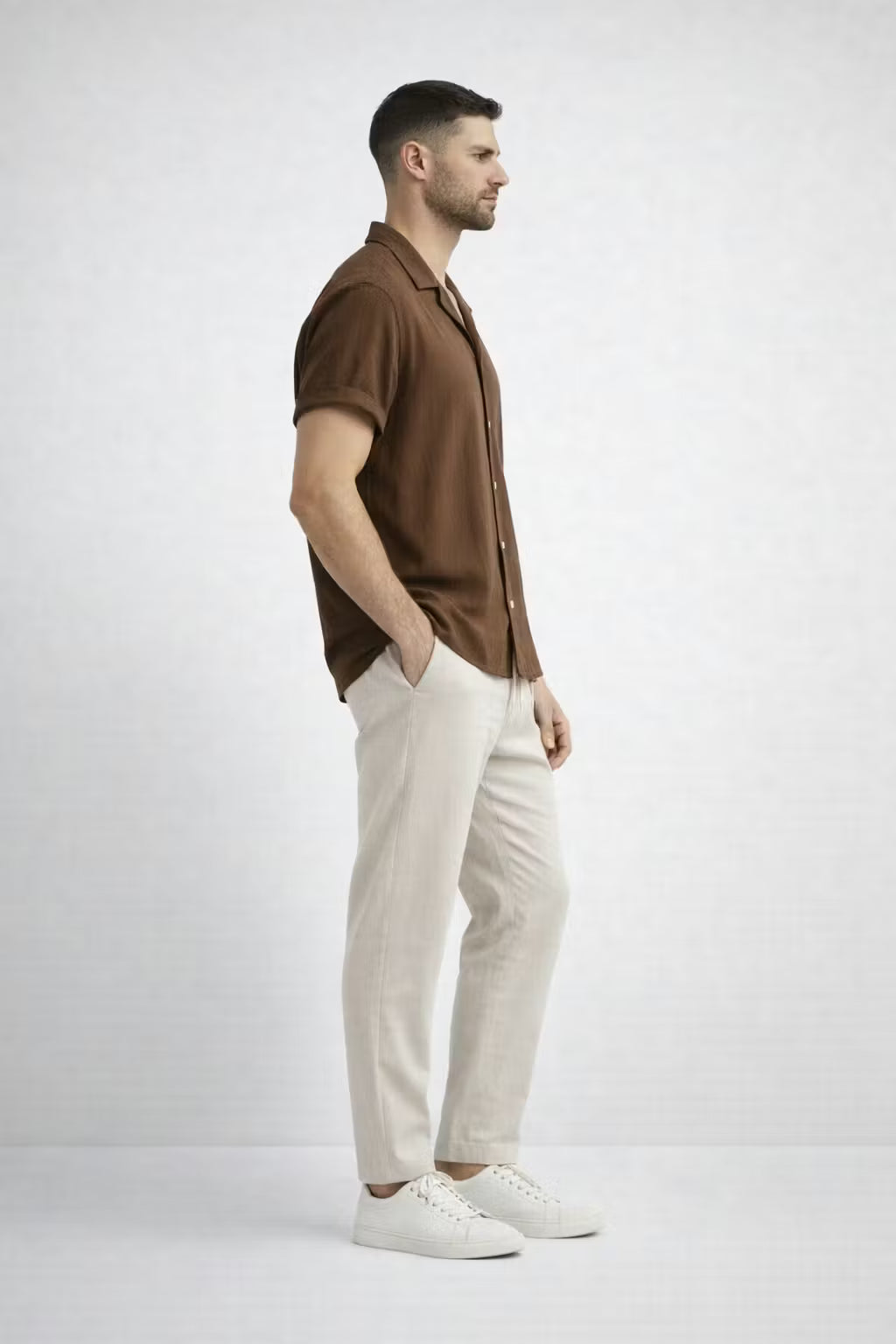 Relaxed Two-Piece Button Shirt Set