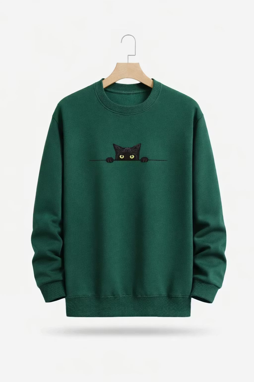 Midnight Cat Graphic Sweater