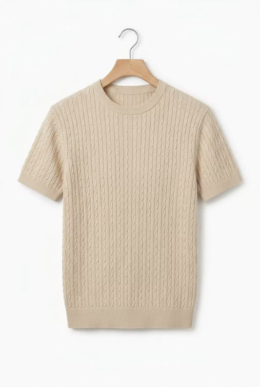 Riviera Cable Knit Tee
