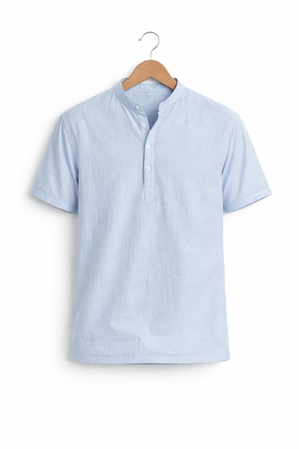Men’s Linen Home Short Sleeve Henley Shirt