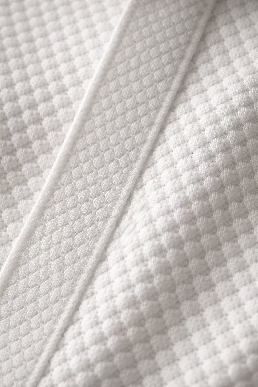 Stretch Waffle Pattern Polo Shirt
