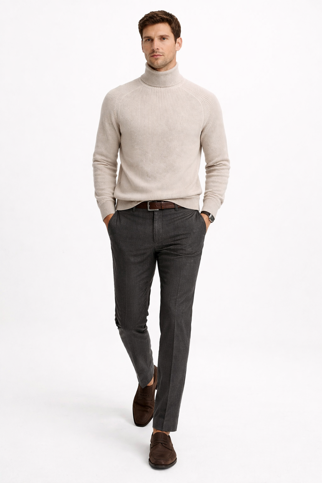 The Montreux Ribbed Turtleneck