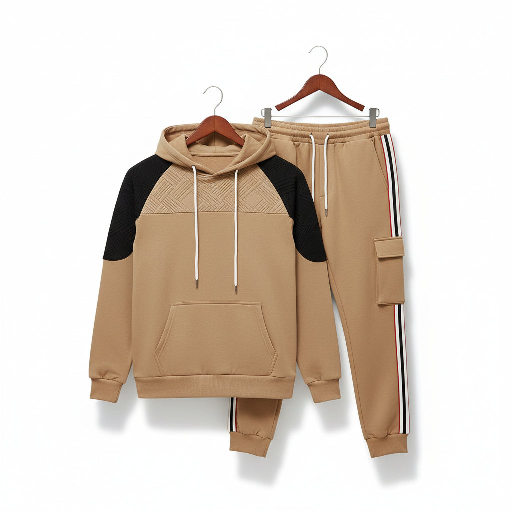 Panel Cargo Hoodie Set