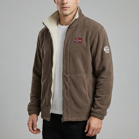 Men’s Fleece Jacket With Zip Front