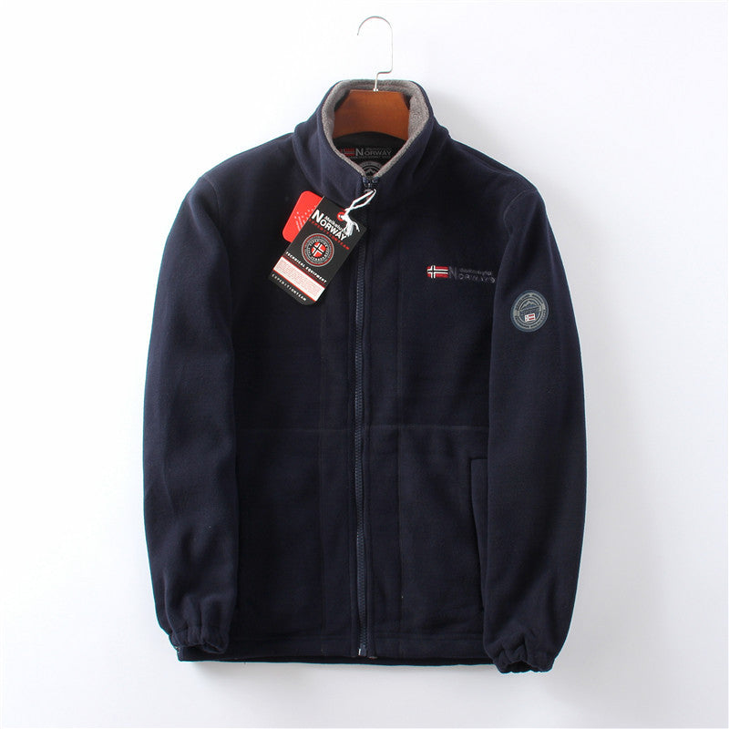 Men’s Fleece Jacket With Zip Front
