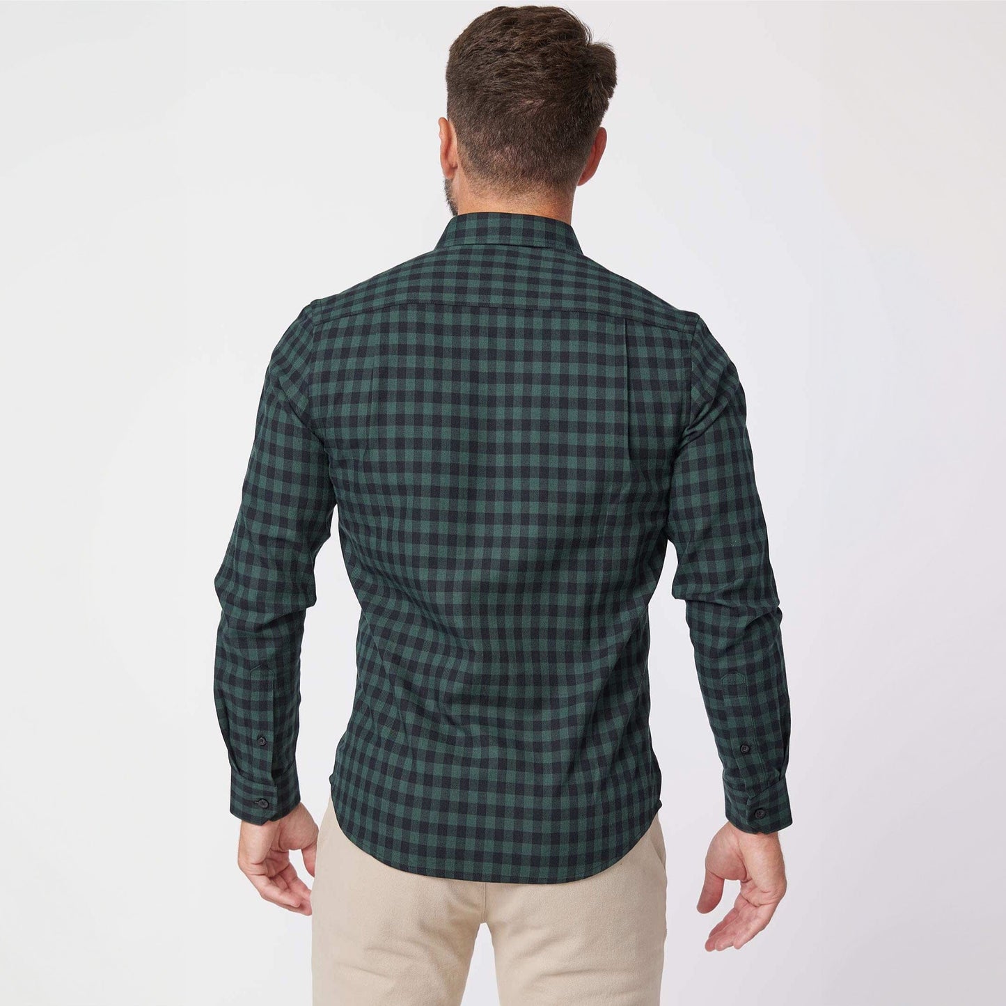 Classic Green Checked Button Shirt