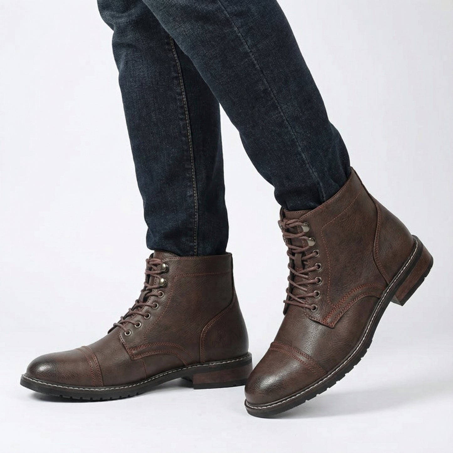 Ironforge Lace-Up Ankle Boots