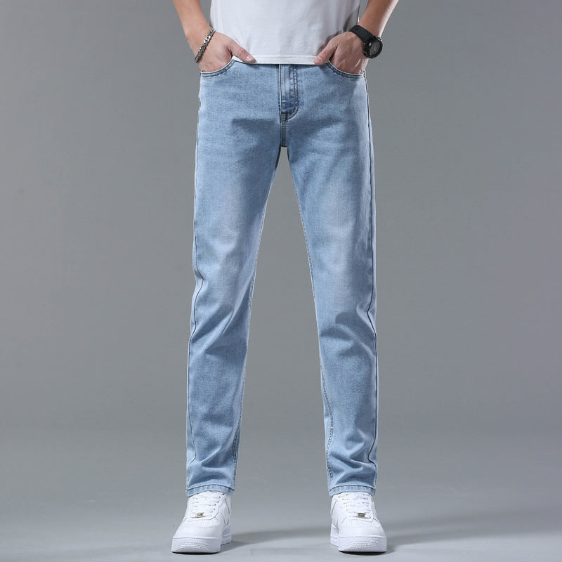 Men’s Light Wash Straight Fit Denim Jeans