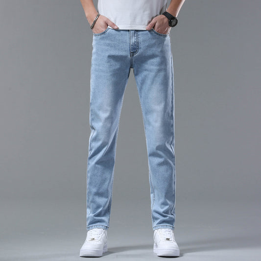 Men’s Light Wash Straight Fit Denim Jeans
