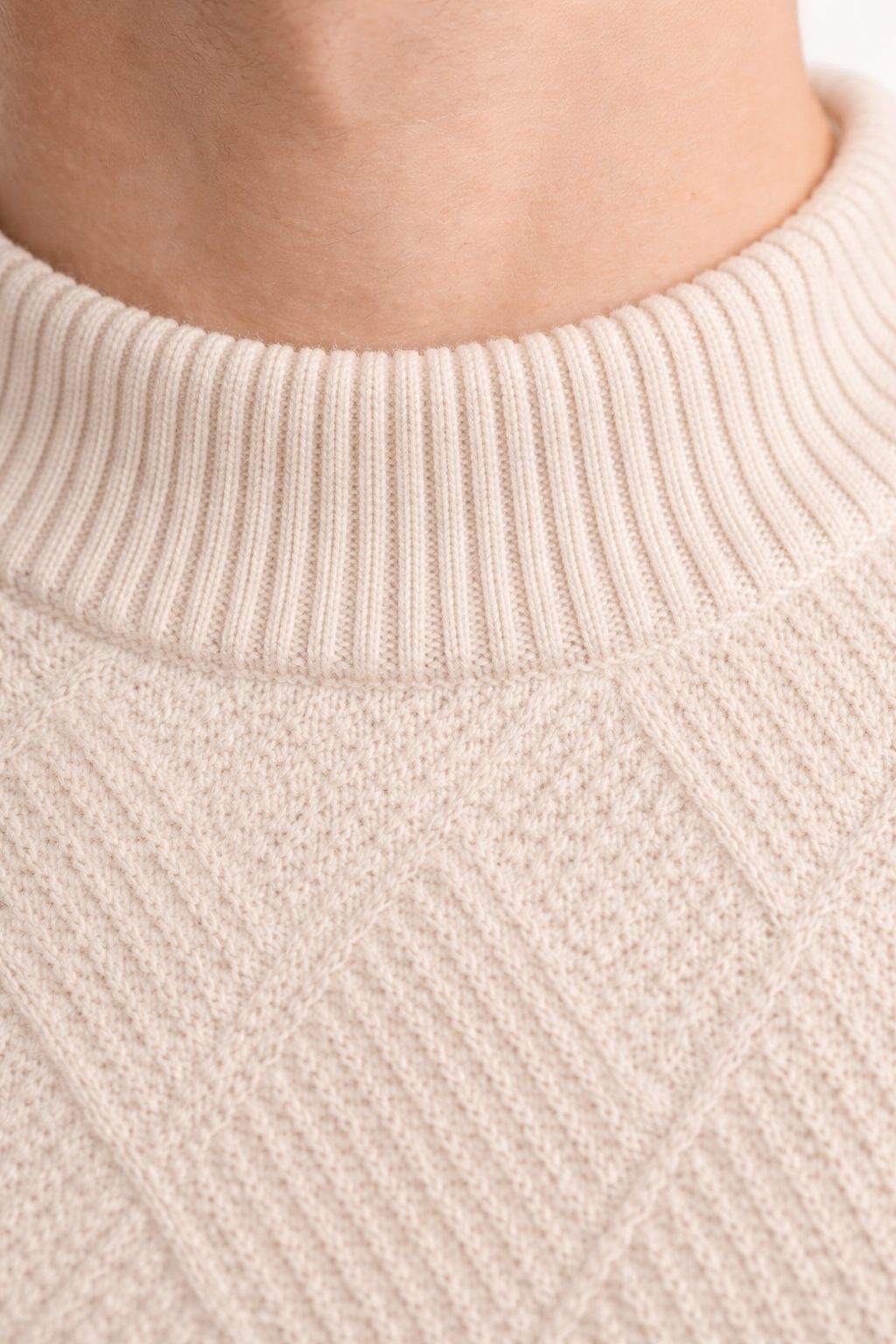 Men’s Diamond Knit Crew Neck Shirt