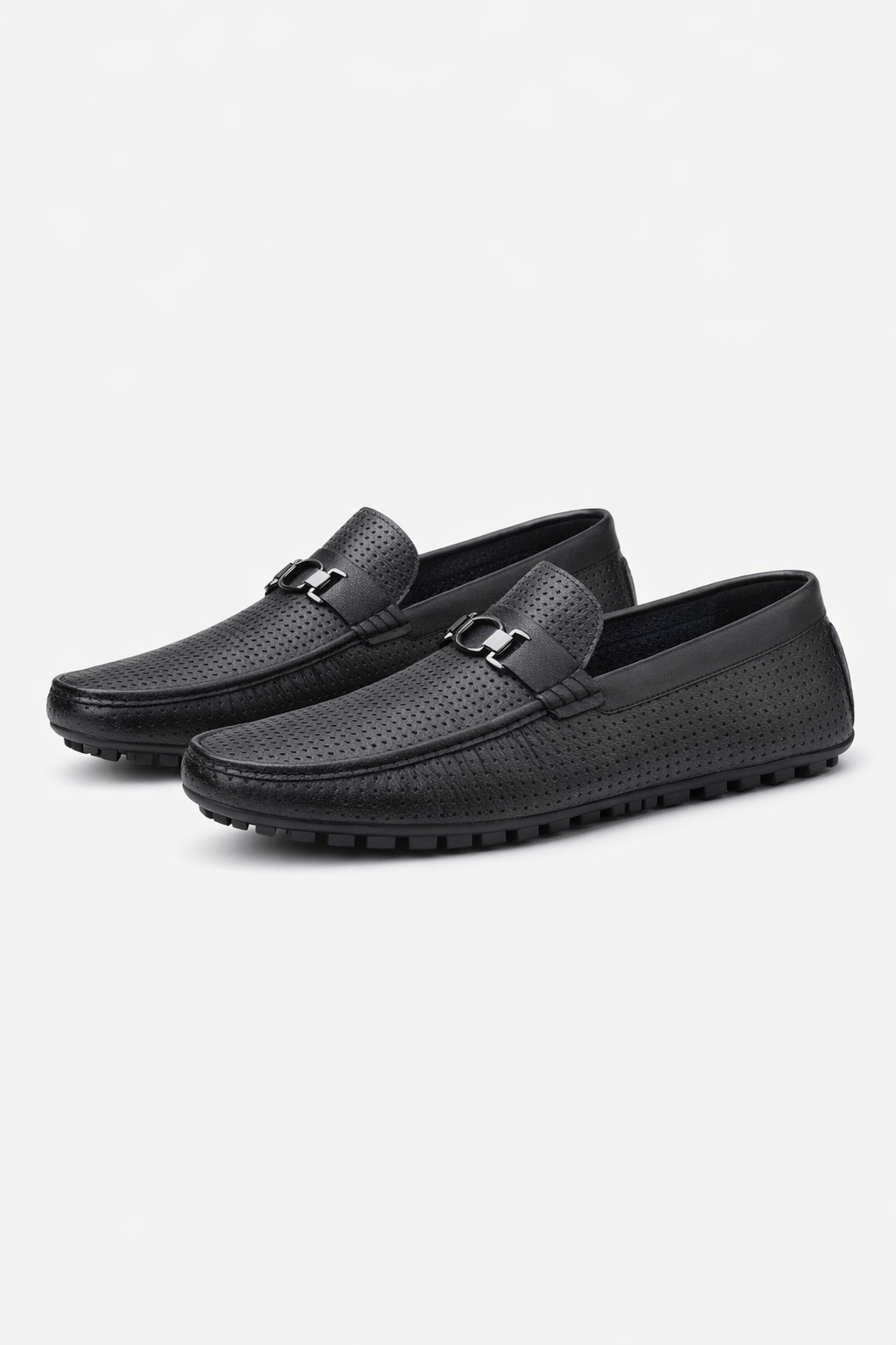 Perforated Bit Detail Driving Loafers