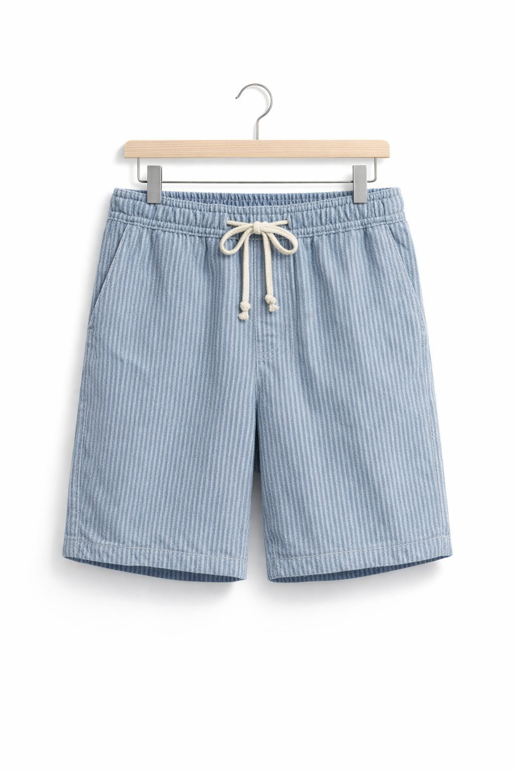 Ribbed Corduroy Drawstring Shorts