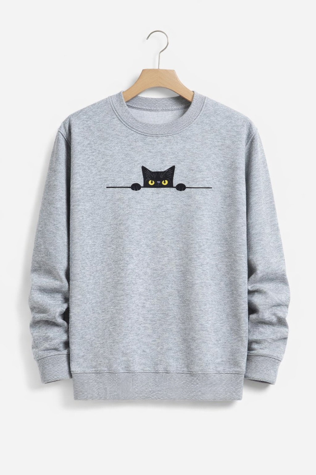 Midnight Cat Graphic Sweater