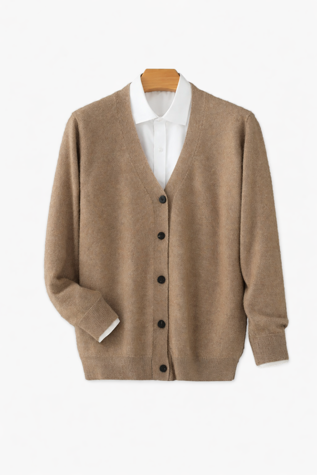 Men’s V Neck Knit Cardigan Sweater Button Front