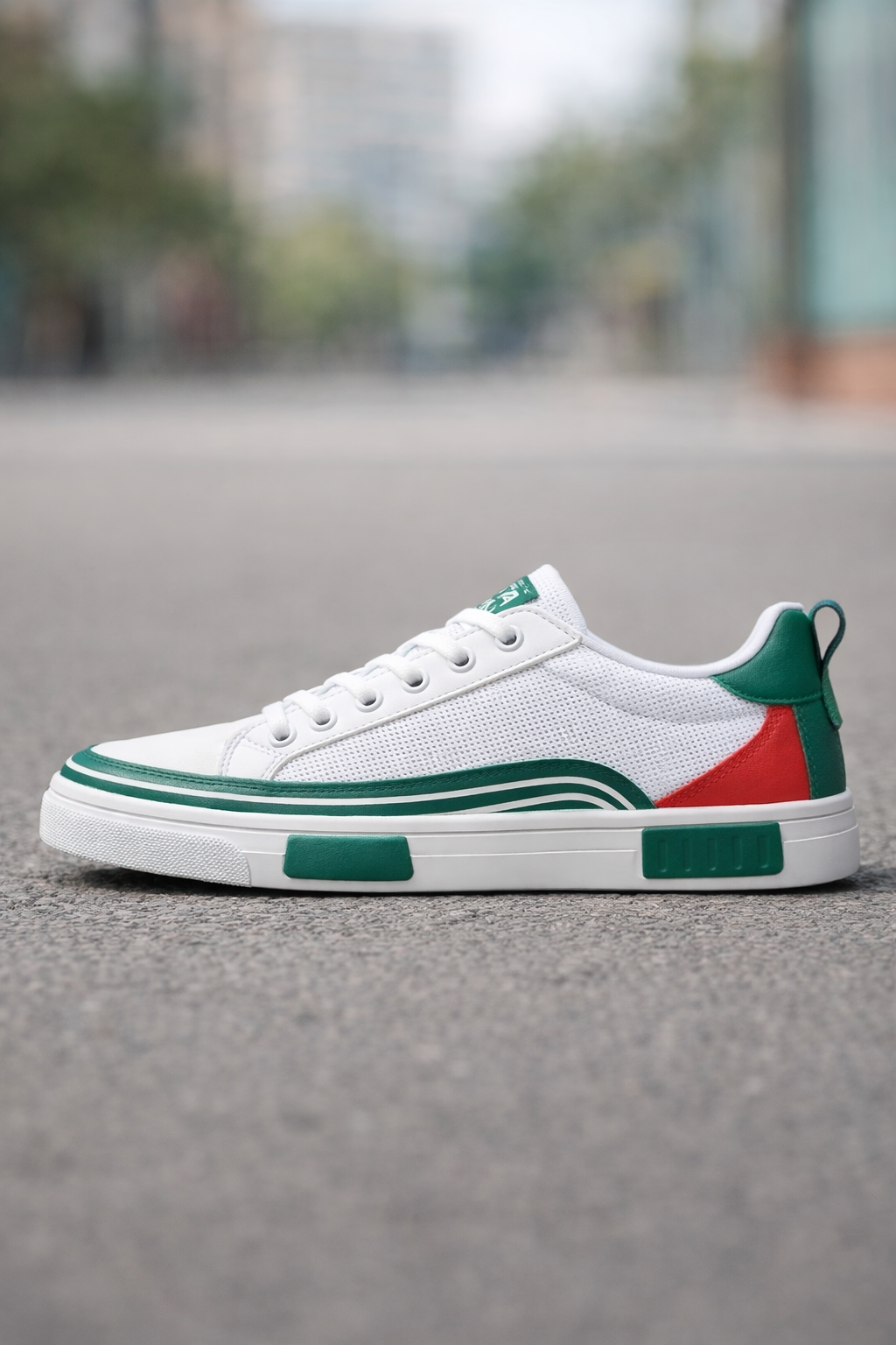 Velocity Stripe Lace-Up Sneakers