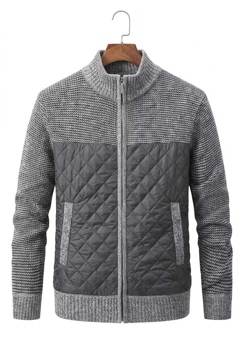 Northpoint Quilted Zip Cardigan