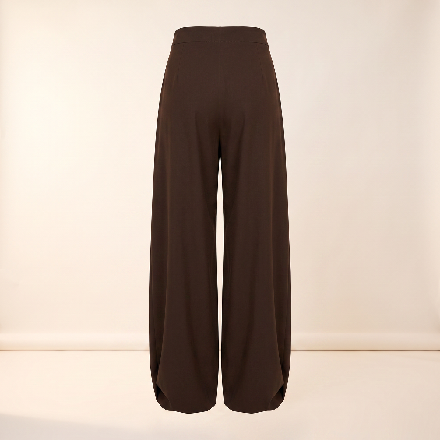 Caspian cropped broek in koffiebruin