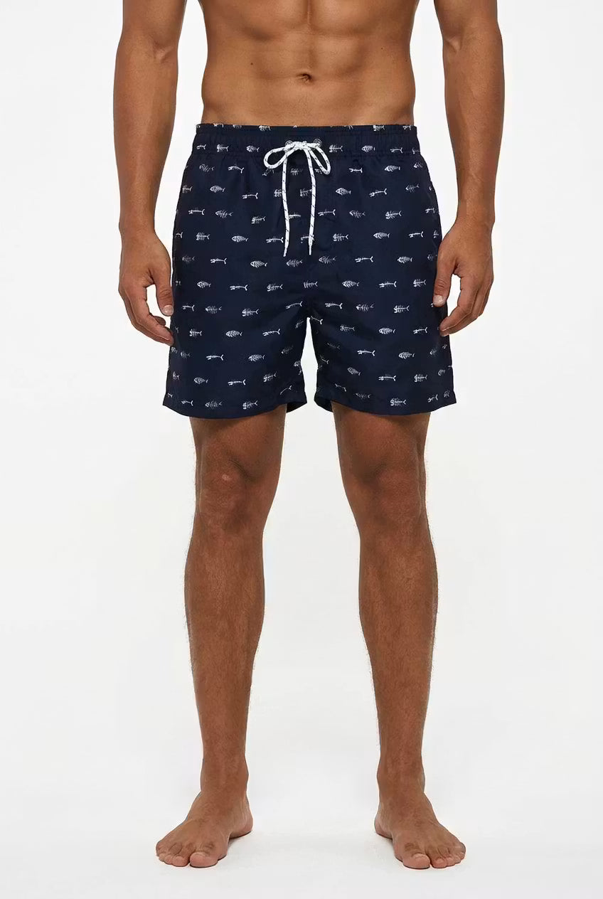 Harbour Fish Bones Swim Shorts