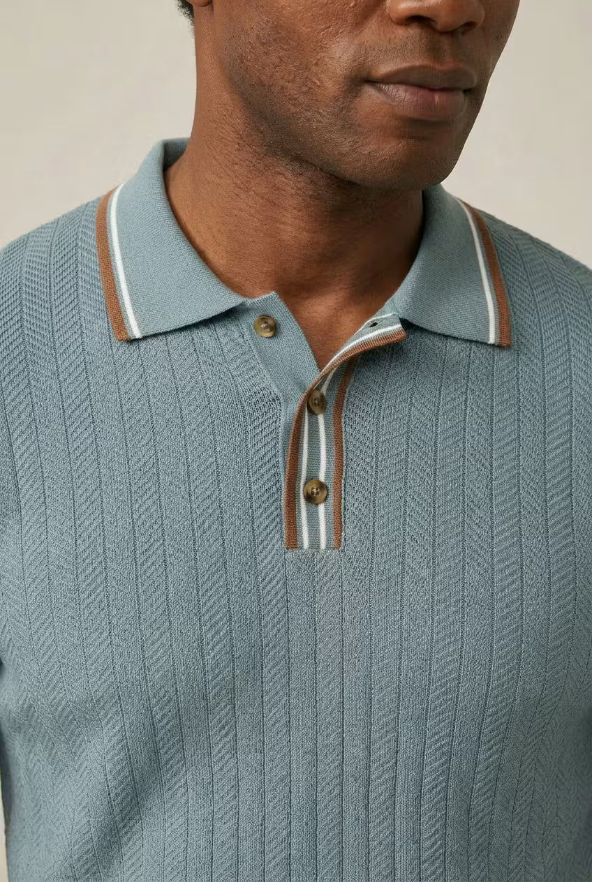 Seabrook Textured Knit Polo
