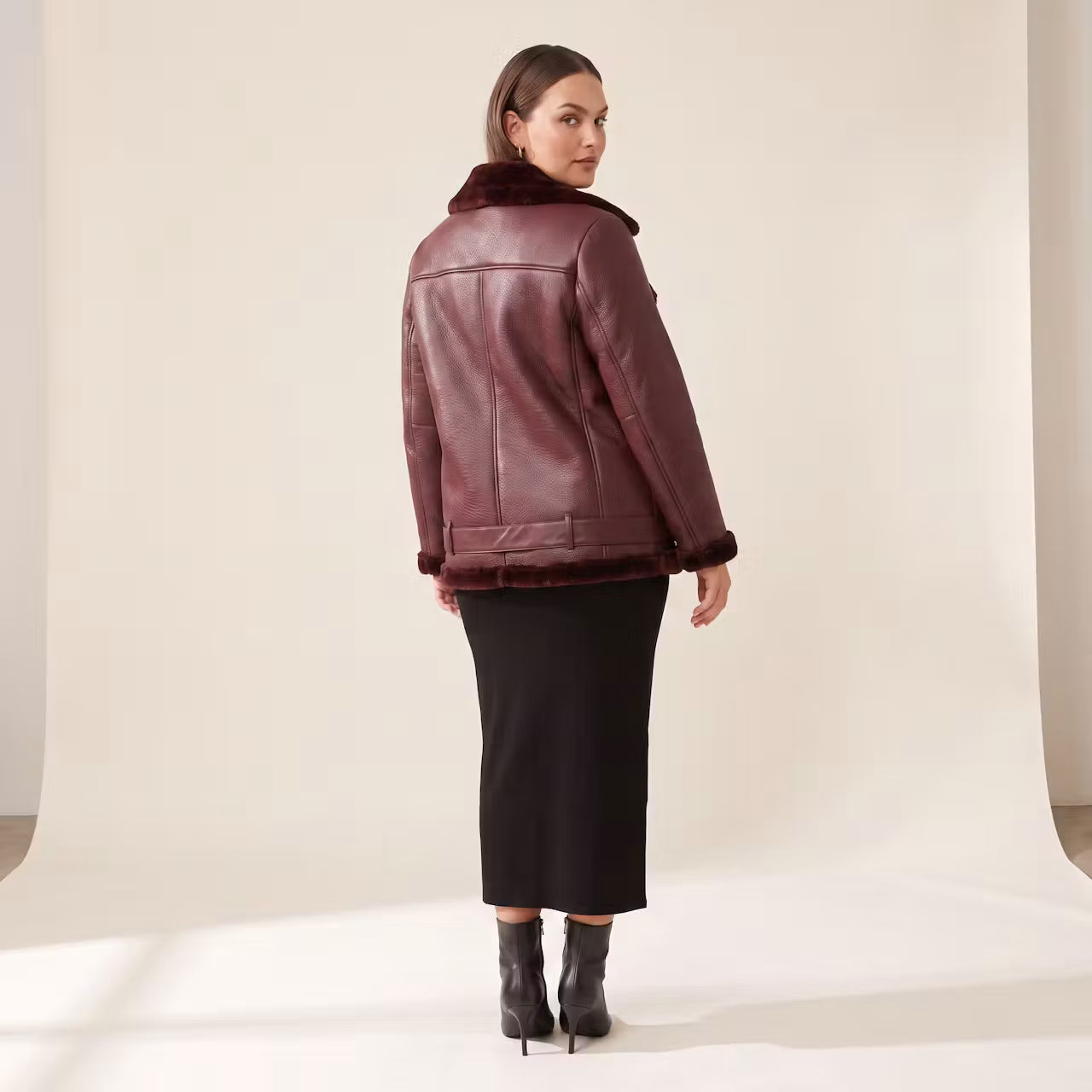 Sienna Aviator Jas met Ceintuur